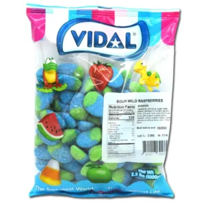 Gummi Sour Wild Raspberries 2.2lb seweet and sour with testy